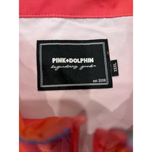 Rare VTG Pink Dolphin Windbreaker Jacket Full Zip Sz 3XL the hundreds supreme - Picture 6 of 11